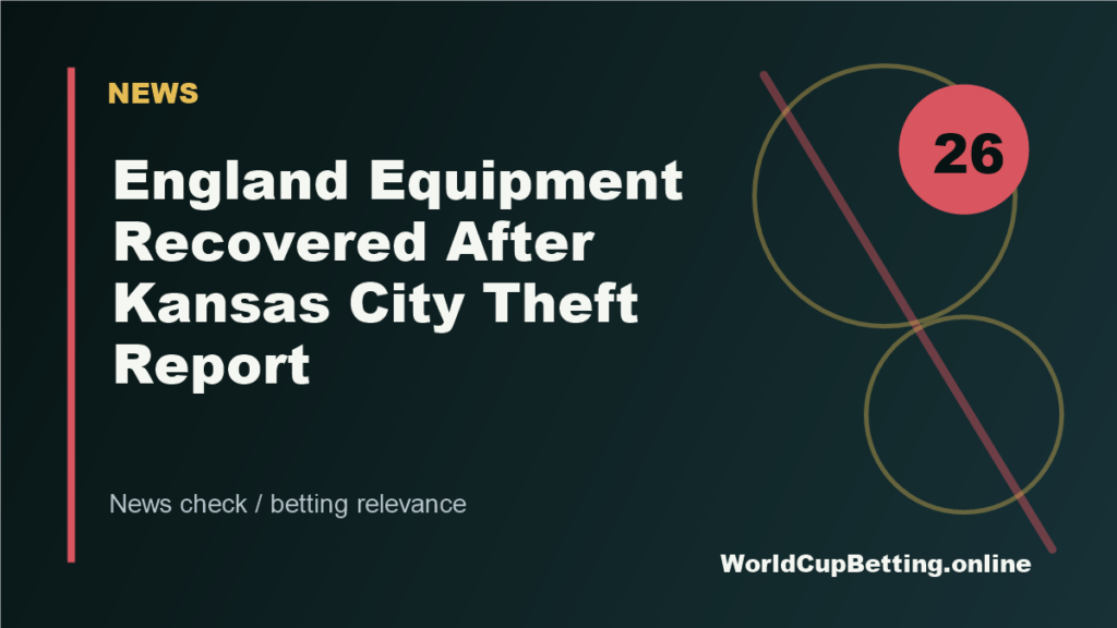 England Equipment Recovered After Kansas City Theft Report featured image